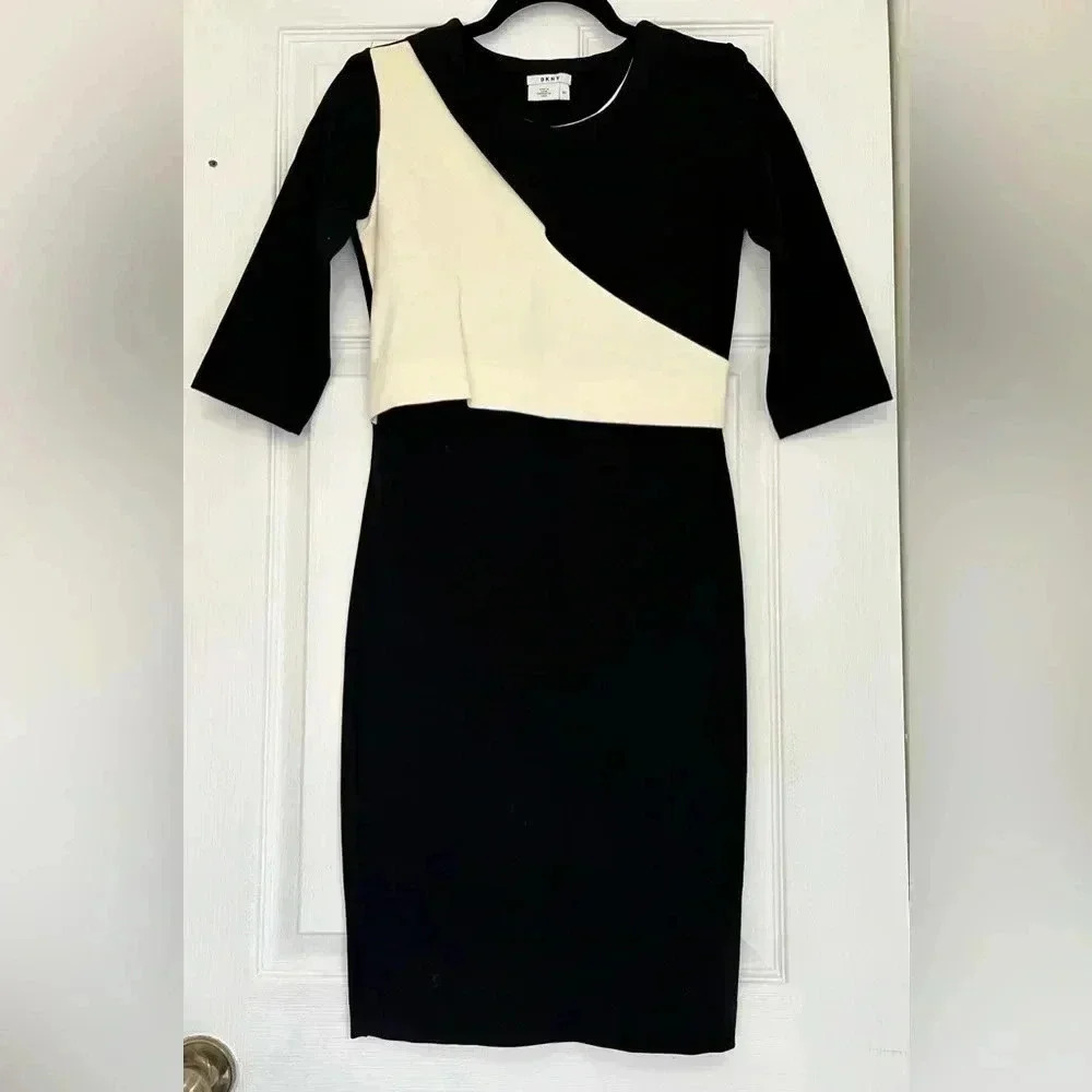 DKNY Women’s Black/White dress Sz 00